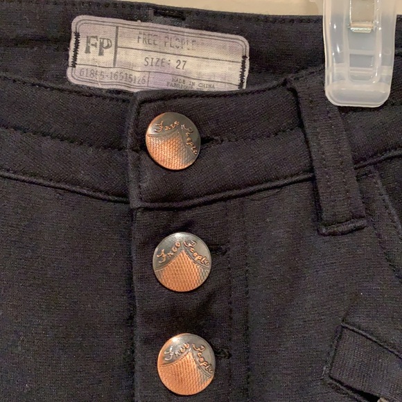 Free People Black Moto Jeggings - Women’s Size 27 - Picture 9 of 9